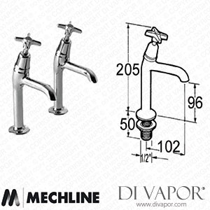 Mechline Performa JC-1/2-159HNPR 1/2-Inch Cross Head Sink Taps 1/2-159HNPR Spare Parts