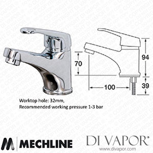 Mechline CaterTap JC-500ML-SINGLE Light Duty Monoblock Mixer Tap 500ML Spare Parts