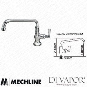 Mechline AquaJet JC-AJ-B-112L 300mm Single Feed Tap AJ-B-112L Spare Parts