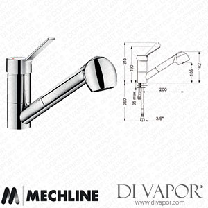 Mechline Delabie JC-DLB-4422 Mixer with Retractable Spray Head Spare Parts