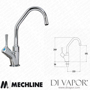 Mechline AquaTechnix JC-TX-B-106L Lever Operated Tap TX-B-10 Base Spare Parts