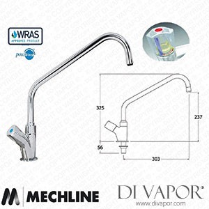 Mechline AquaTechnix JC-TX-B-112D 1/2 Inch Tap TX-B-112D Spare Parts