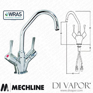 Mechline AquaTechnix JC-TX-B-206L 1/2 Inch Tap 150mm Swivel Spout TX-B-206L Spare Parts