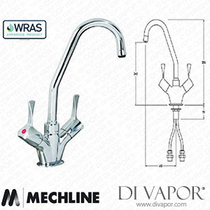 Mechline AquaTechnix JC-TX-B-2SG6L 1/2 Inch Tap 150mm Gooseneck Spout TX-B-2SG6L Spare Parts