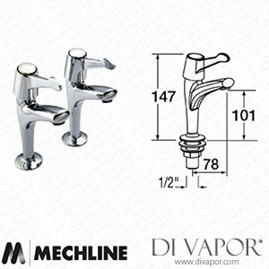 Mechline Performa JC-WR-500SL3 1/2-Inch Sink Taps with 3-Inch Levers WR-500SL3 Spare Parts