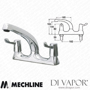 Mechline CaterTap JC-WRCT-500ML3 Light Duty 3-Inch Lever 1/2 Inch Deck Mixer WRCT-500ML3 Spare Parts