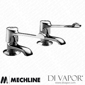 Mechline Pegler Yorkshire 1/22159QTELCP 6-Inch Lever Basin Taps 1/2 Inch Pair Spare Parts