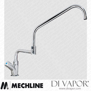 Mechline AquaTechnix TX-B-1DJ18D Dome Head Operated Tap TX-B-10 Base with 450mm Double Jointed Spout Spare Parts