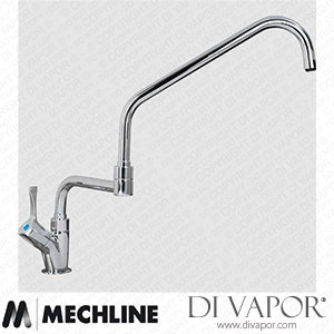 Mechline AquaTechnix TX-B-1DJ18L Lever Operated Tap TX-B-10 Base with 450mm Double Jointed Spout Spare Parts