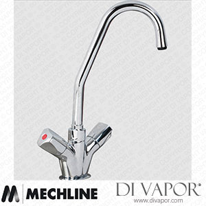 Mechline AquaTechnix TX-B-2SG6D Dome Head Operated Tap TX-B-20 Base with 150mm Swivel Gooseneck Spout Spare Parts