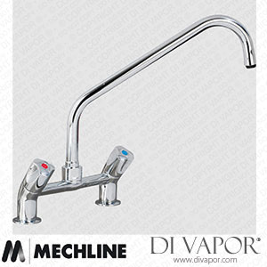 Mechline AquaTechnix TX-B-312D Dome Head Operated Tap TX-B-30 Base with 300mm Swivel Spout Spare Parts