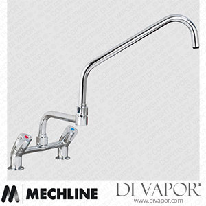 Mechline AquaTechnix TX-B-3DJ18D Dome Head Operated Tap TX-B-30 Base with 450mm Double Jointed Spout Spare Parts