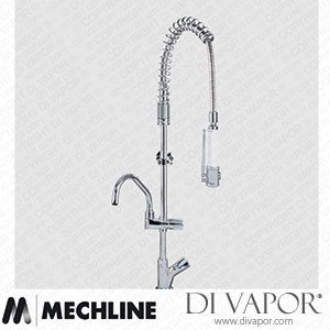 Mechline AquaTechnix TX-PR-10D-SH-BF1 Pre-Rinse Spray Tap Dome Head Operated TX-PR-10D Base Spare Parts