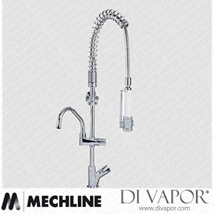 Mechline AquaTechnix TX-PR-10D-SS-BF1 Pre-Rinse Spray Tap Dome Head Operated TX-PR-10D Base Spare Parts