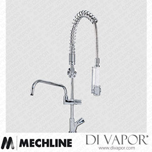 Mechline AquaTechnix TX-PR-10D-SS-BF2 Pre-Rinse Spray Tap Dome Head Operated TX-PR-10D Base Spare Parts