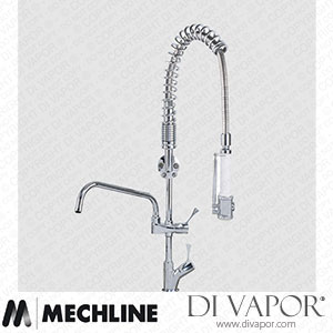 Mechline AquaTechnix TX-PR-10L-SS-BF2 Pre-Rinse Spray Tap Lever Operated TX-PR-10L Base Spare Parts