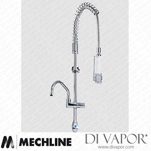 Mechline AquaTechnix TX-PR-15D-SH-BF1 Pre-Rinse Spray Tap Dome Head Operated TX-PR-15D Base Spare Parts