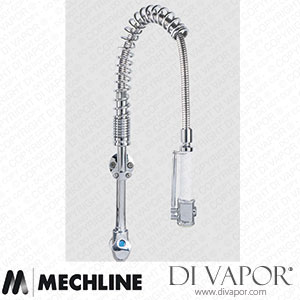 Mechline AquaTechnix TX-PR-15D-SS-BF0 Pre-Rinse Spray Tap Dome Head Operated TX-PR-15D Base Spare Parts