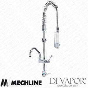 Mechline AquaTechnix TX-PR-15L-SH-BF1 Pre-Rinse Spray Lever Operated TX-PR-15L Base Tap Spare Parts