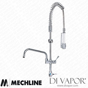 Mechline AquaTechnix TX-PR-15L-SH-BF2 Pre-Rinse Spray Lever Operated Tap TX-PR-15L Base Spare Parts