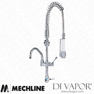 Mechline AquaTechnix TX-PR-15L-SS-BF1 Pre-Rinse Spray Lever Operated Tap TX-PR-15L Base Spare Parts