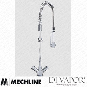 Mechline TX-PR-20D-SH-BF0 AquaTechnix Pre-Rinse Spray Tap Dome Head Operated TX-PR-20D Base Spare Parts