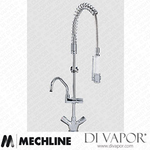 Mechline AquaTechnix TX-PR-20D-SH-BF1 Pre-Rinse Spray Tap Dome Head Operated TX-PR-20D Base Spare Parts