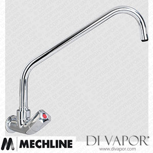 Mechline AquaTechnix TX-W-1512D Dome Head Operated Tap TX-W-15 Base with 300mm Swivel Spout Spare Parts