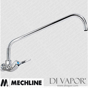 Mechline AquaTechnix TX-W-1516L Lever Operated Tap TX-W-15 Base with 400mm Swivel Spout Spare Parts