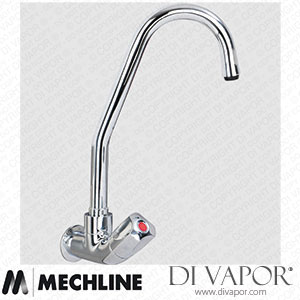 Mechline AquaTechnix TX-W-15SG6D Dome Head Operated Tap TX-W-15 Base with 150mm Swivel Gooseneck Spout Spare Parts