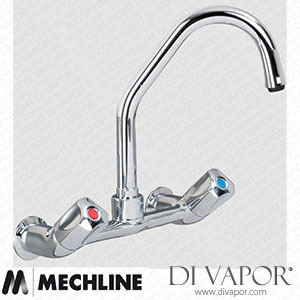 Mechline AquaTechnix TX-W-406D Dome Head Operated Tap TX-W-40 Base with 150mm Swivel Spout Spare Parts