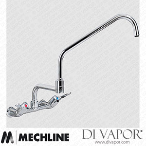 Mechline AquaTechnix TX-W-4DJ18L Lever Operated Tap TX-W-40 Base with 450mm Double Jointed Spout Spare Parts