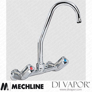 Mechline AquaTechnix TX-W-4SG6D Dome Head Operated Tap TX-W-40 Base with 150mm Swivel Gooseneck Spout Spare Parts