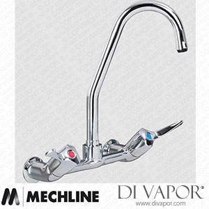 Mechline AquaTechnix TX-W-4SG6L Lever Operated Tap TX-W-40 Base with 150mm Swivel Gooseneck Spout Spare Parts