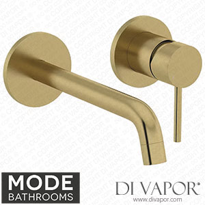 Mode Bathrooms MDTP019 Spencer Round Brushed Brass Wall Mounted Basin Mixer Tap Spare Parts