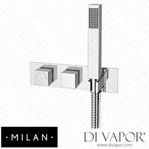 Milan MIL51VHPK1 Modern Square Concealed Thermostatic 2-Way Shower Valve Spare Parts