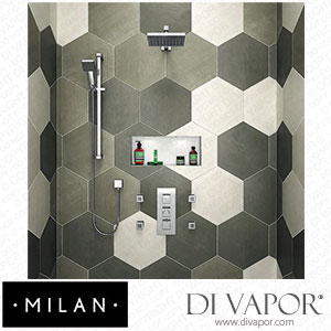 Milan MILSQSVBJSL Square Triple Shower Package with Diverter Valve Spare Parts