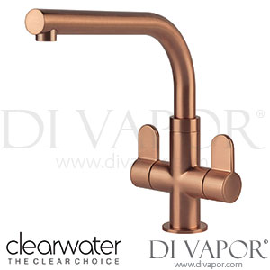 Clearwater MIR2BC Miram Twin Lever Brushed Copper Monobloc Kitchen Mixer Tap Spare Parts