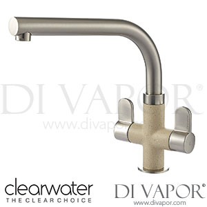 Clearwater MIR2BNMS Miram Twin Lever Brushed Nickel Moonstone Monobloc Kitchen Mixer Tap Spare Parts