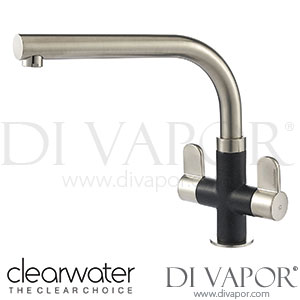 Clearwater MIR2BNNE Miram Twin Lever Brushed Nickel Nero Black Monobloc Kitchen Mixer Tap Spare Parts