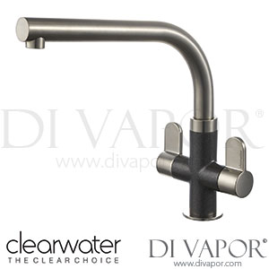 Clearwater MIR2BNON Miram Twin Lever Brushed Nickel Onyx Black Monobloc Kitchen Mixer Tap Spare Parts