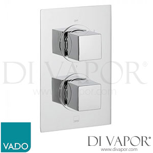 VADO MIX-148D/3-TRIM-C/P Trim Kit DX Mix 3 Outlet Trim 148D/3 Thermostatic Valve (CON-048D/3-BR) Spare Parts