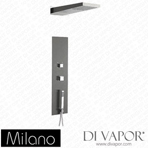 Milano ML7046 Ryukyu Modern Concealed Thermostatic Shower Tower Panel Gun Metal Grey Spare Parts