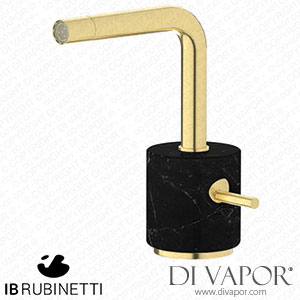 IB Rubinetti MM220IS_2 Marmo + Marmo L Monohole Bidet Mixer Complete with Drain - Black Marble Spare Parts