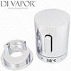 40mm Diameter Chrome Diverter Control Knob Handle for 20 Spline Cartridges