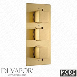 Mode Bathrooms MODE02 Brushed Brass Square Triple Thermostatic Shower Valve - 2 Outlets Spare Parts