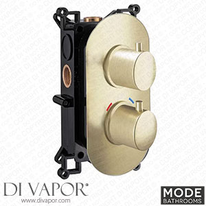 Mode Bathrooms MODE03 Brushed Brass Round Twin Thermostatic Shower Valve - 2 Outlets Spare Parts