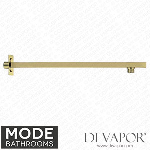 Mode Bathrooms MODE10 Brushed Brass Square Wall Shower Arm 300Mm Spare Parts