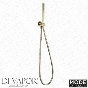 Mode Brushed Brass Round Shower Handset Wall Bracket - MODE12 Spare Parts