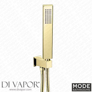 Mode Brushed Brass Square Shower Handset Wall Bracket - MODE13 Spare Parts